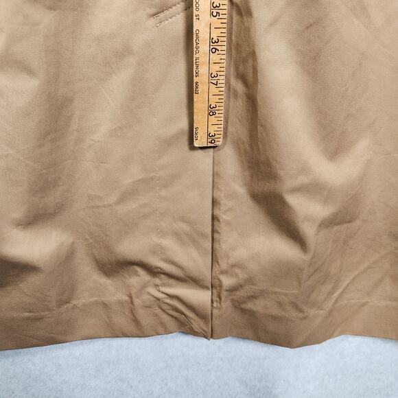 Everlane Long Mac Trench Coat Womens L Cotton Brown Minimalist Capsule Oversized - Picture 16 of 16